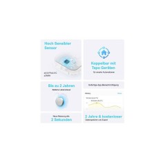 Tapo T310 V1 Temperature and Humidity Sensor - Smart Home Device for Optimal Comfort and Control (White) - Product Code: 4897098